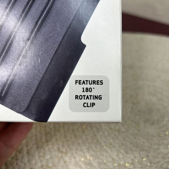 Verizon Universal Leather Pouch with Belt Clip for Medium Size Devices - Black - Picture 9 of 9